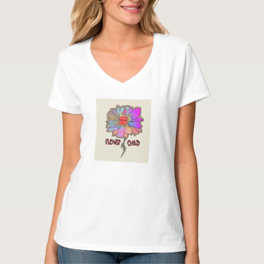 Blume Kind T - Shirt (Vorderseite)