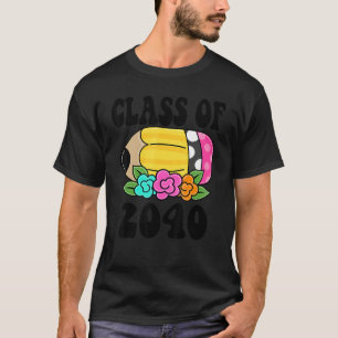 Blume Kinder in die Schulklasse von 2040 PreK Pen T-Shirt