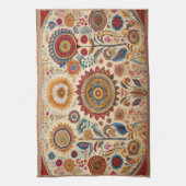 Blume Kinder Kunst, Dichtung und Musik Geschirrtuch (Vertikal)