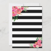 Blume Kinderdusche Einladung (Rückseite)