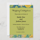 Blume Kinderfrau im Sonnenblumengarten Einladung (Vorderseite)