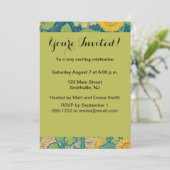 Blume Kinderfrau im Sonnenblumengarten Einladung (Stehend Vorderseite)