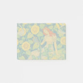 Blume Kinderfrau im Sonnenblumengarten Post-it Klebezettel (Vorderseite)