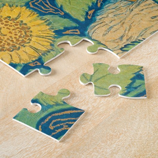 Blume Kinderfrau im Sonnenblumengarten Puzzle (Seite)