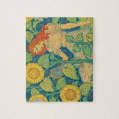 Blume Kinderfrau im Sonnenblumengarten Puzzle (Vertikal)