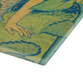 Blume Kinderfrau im Sonnenblumengarten Schneidebrett (Ecke)