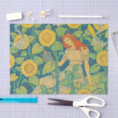 Blume Kinderfrau im Sonnenblumengarten Seidenpapier (Handwerk)