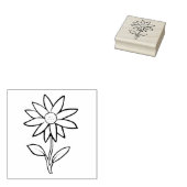 Blume KiniArt Rubber Briefmarke Gummistempel (Stempel)