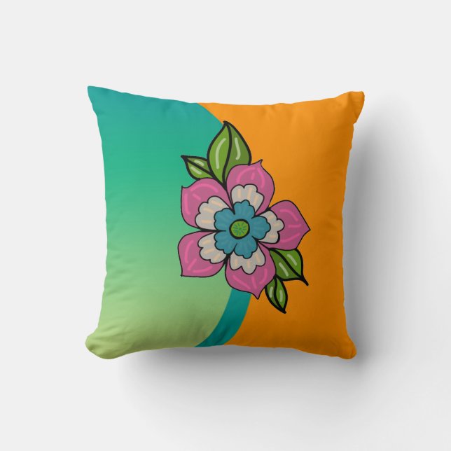 Blume Kissen (Vorderseite)