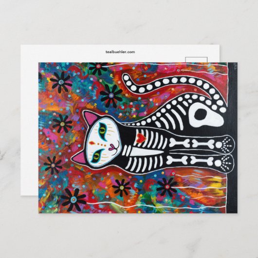 Blume Kitty Postkarte (Vorne/Hinten)