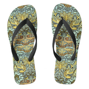 BLUME, KLEIDUNGEN UND DRACHEN, gelb Schwarz-weiß Badesandalen