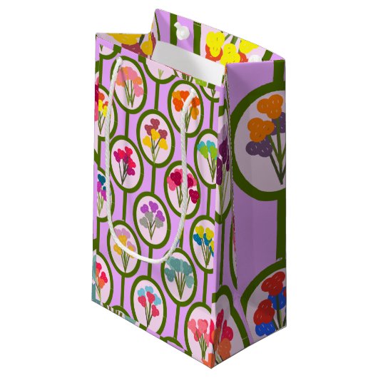 Blume Kleine Geschenktüte (Vorderseite Schrägansicht)
