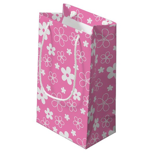 Blume Kleine Geschenktüte (Rückseite Schrägansicht)