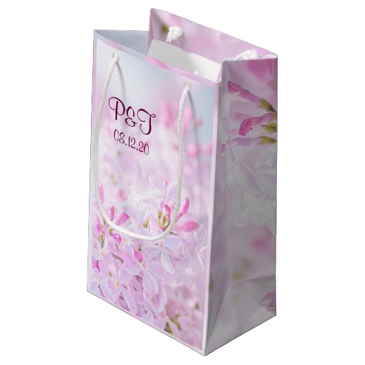 Blume Kleine Geschenktüte (Rückseite Schrägansicht)