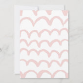 Blume Kleines Mädchen Babydusche Einladungen (Rückseite)