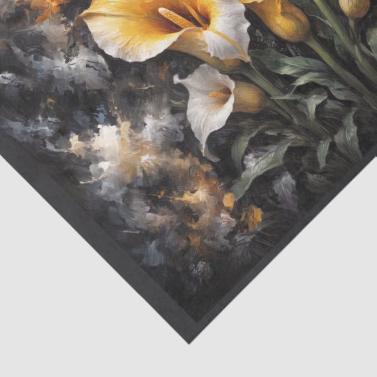 Blume-Komposition Nr. 1 Seidenpapier (Ausschnitt)