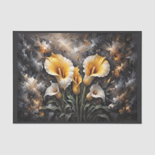 Blume-Komposition Nr. 1 Seidenpapier (Vorderseite)