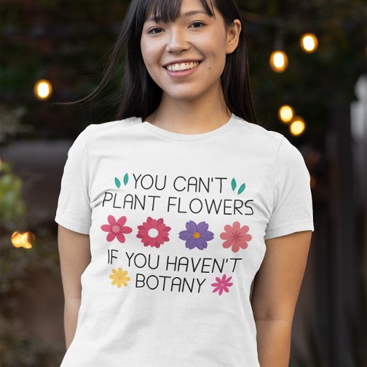 Blume können nicht Pflanzen werden, wenn man keine T-Shirt