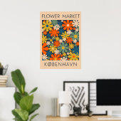 Blume Kopenhagen Dänischer Retoralleiter Kunst Poster (Heimbüro)