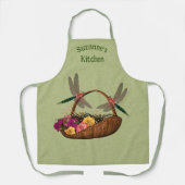 Blume-Korb für Libellen Personalisiert Schürze (Vorderseite)