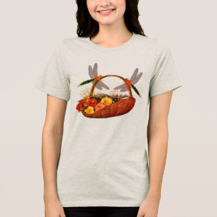 Blume-Körbe Tri-Blend Shirt