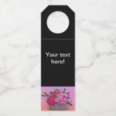 Blume Korbmalerei Flaschenanhänger (Vorderseite)