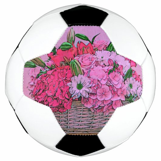 Blume Korbmalerei Fußball (Vorderseite)