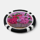 Blume Korbmalerei Pokerchips (Einzeln)