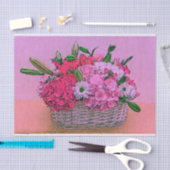 Blume Korbmalerei Seidenpapier (Handwerk)