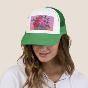 Blume Korbmalerei Truckerkappe