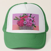 Blume Korbmalerei Truckerkappe (Vorderseite)