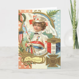 Blume-Kranz Feiertagskarte