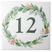 Blume-Kranz-Zeichen Fliese (Vorderseite)