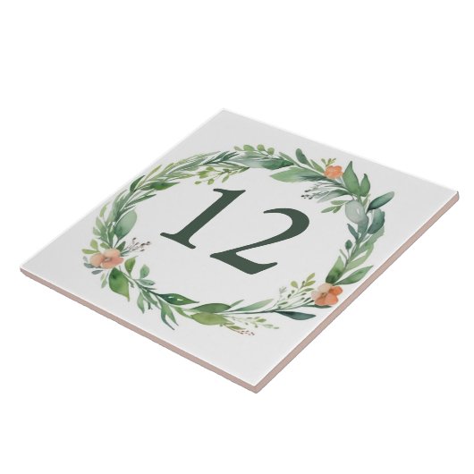 Blume-Kranz-Zeichen Fliese (Seite)