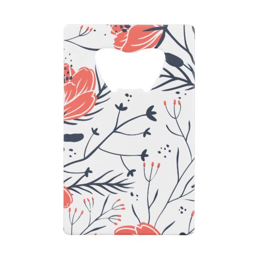 Blume Kreditkarte Flaschenöffner (Vorderseite)