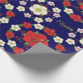 Blume Krone. B RH&YF Geschenkpapier (Ecke)