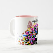 Blume Kronen-Tasse Zweifarbige Tasse (Vorderseite Links)