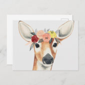 Blume Kronenwald Postkarte (Vorne/Hinten)