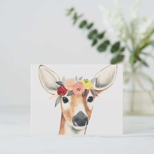 Blume Kronenwald Postkarte (Stehend Vorderseite)