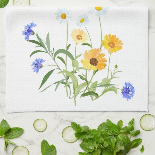 Blume Küchentücher (Gefaltet)