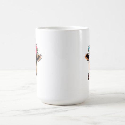 Blume Kuh Kaffeetasse (Mittel)