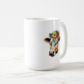 Blume Kuh Kaffeetasse (VorderseiteRechts)