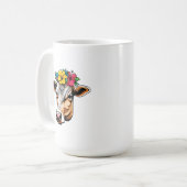 Blume Kuh Kaffeetasse (Vorderseite Links)