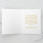 Blume, Kunst Alphonse Mucha Geburtstag Karte (Innenseite)