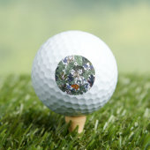 Blume, Kunst Deko, modern, nahtlos. Golfball (Insitu T-Shirt)