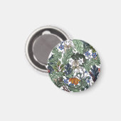 Blume, Kunst Deko, modern, nahtlos. Magnet (Vorderseite/Rückseite)