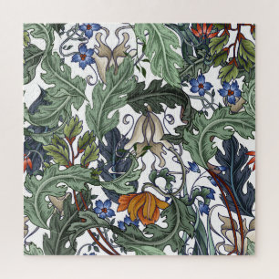 Blume, Kunst Deko, modern, nahtlos. Puzzle