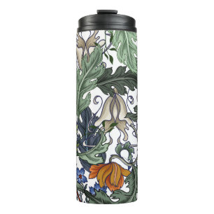 Blume, Kunst Deko, modern, nahtlos. Thermosbecher