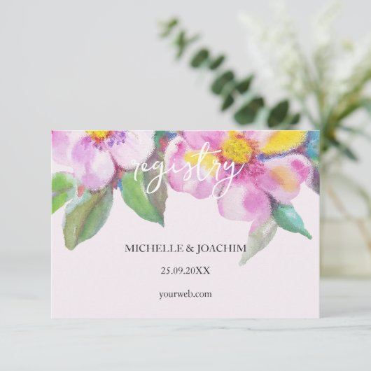 Blume Kunst, Dichtung und Musik Begleitkarte (Stehend Vorderseite)