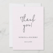 Blume Kunst, Dichtung und Musik Dankeskarte (Vorderseite)